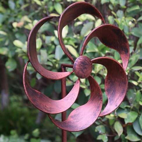 360 Degrees Metal Swivel Classical Wind Spinner Willow Leaves for Patio Lawn Outdoor Yard Lawn Garden in Kuwait