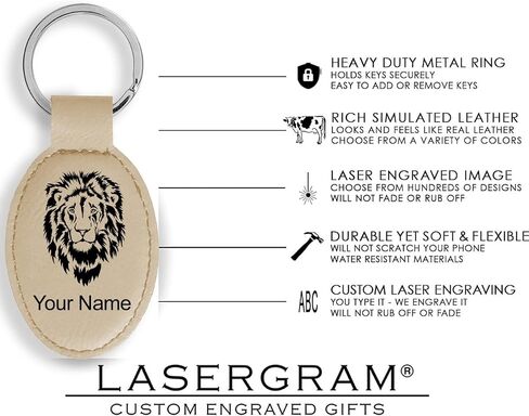 سلسلة مفاتيح Lasergram Oval ، علامة السلام ، نقش شخصي in Kuwait
