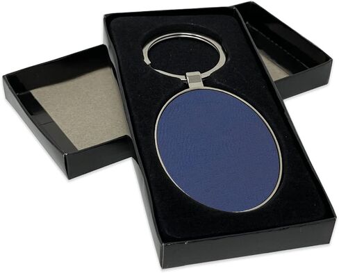 سلسلة مفاتيح Lasergram Oval ، كلب Dachshund ، نقش مخصص (الإطار المعدني) in Kuwait