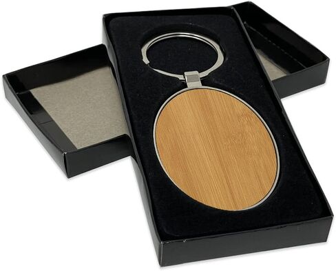 سلسلة مفاتيح Lasergram Oval ، كلب Dachshund ، نقش مخصص (الإطار المعدني) in Kuwait