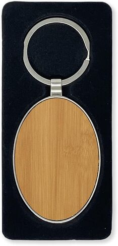 سلسلة مفاتيح Lasergram Oval ، كلب Dachshund ، نقش مخصص (الإطار المعدني) in Kuwait