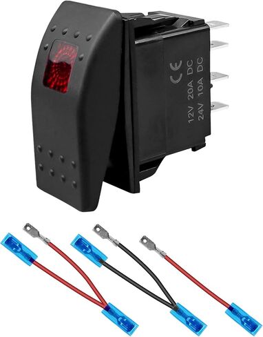 مفتاح الروك مناسب لمولد RV Onan Cummins ، مفتاح البدء عن بُعد استبدال 308-1062 3081062 ، مع ضوء مؤشر 5 دبوس الأسلاك in Saudi Arabia