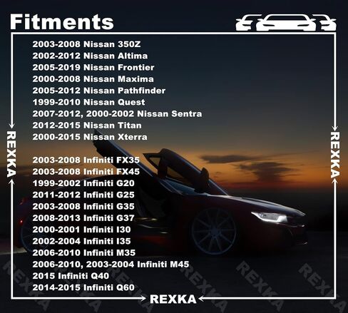 Rexka 25pcs Door Trim Panel Clips Compatible with Nissan Infiniti 01553-09791 350Z Altima Frontier Maxima Pathfinder Quest Sentra Titan Xterra in Saudi Arabia