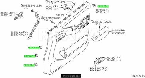 Rexka 25pcs Door Trim Panel Clips Compatible with Nissan Infiniti 01553-09791 350Z Altima Frontier Maxima Pathfinder Quest Sentra Titan Xterra in Saudi Arabia