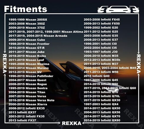 Rexka 10 Sets M6-1.0 × 20mm Hex Hex Sems Sems Bolt & U Nuts Kit لـ Nissan Infiniti 08146-6162H - Multipurposure - Multipramp Fender Liner Splash Cover Cover Support Support SPLASH SHIELD SPLASH in Saudi Arabia