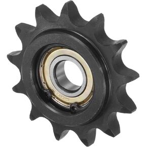 Idler Sprocket - [معرف 13 سن × 12 مم] من الفولاذ الكربوني مع محمل فردي لآلات الطحن والحفر للاستخدام وفقًا لمعايير ISO 08A | مسافة 1/2 بوصة، 35 سلسلة in Kuwait