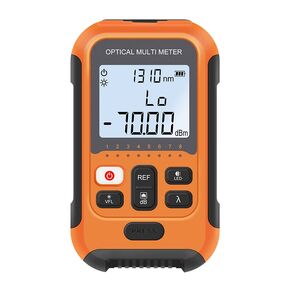 Mini Optical Fiber Power Meter FC/SC/ST Universal Interface Fiber Tester Built-in 10Mw Visual Fault Locator Li-ion Battery USB Charge (OPM&VFL-10Mw-Li)