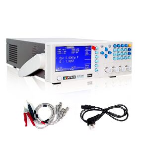 MATRIX MCR-5200 LCR Meter, Capacitance Meter 40Hz-200kHz, Benchtop Inductance Meter Accuracy 0.1%, Digital Electronic Component Tester with 32-Bit Core Processor, 30Ω/100Ω Two Output Resistance