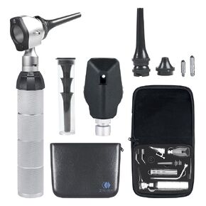 Veterinary LED ENT Otoscope Diagnostic Set, with 12 Various Diagnostic Instruments