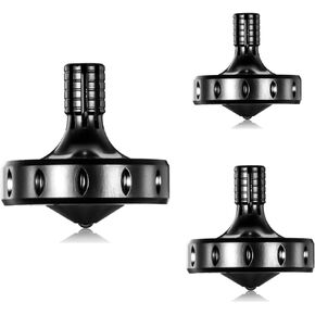 Precision Metal Spinning Top, Long Lasting Spin Time and Perfect Balance, Skilled Adult Easily Exceed 10 Mins, Portable Stainless Steel EDC Office Desktop Game Toys (3PCS L+M+S, Iridescent)