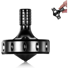 قمة دوارة معدنية دقيقة، وقت دوران طويل الأمد وتوازن مثالي، الكبار المهرة يتجاوزون 10 دقائق بسهولة، ألعاب ألعاب سطح المكتب المحمولة المصنوعة من الفولاذ المقاوم للصدأ EDC (3 قطع L+M+S، قزحية الألوان) in Kuwait