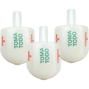 Set of 6 Toma Todos Pirinola Mexicana Spinner Mexican Plastic Spinning Top Game. Perfect for Mexican Fiesta Themed Party Board Games, Cinco de Mayo Family Game and Decoration