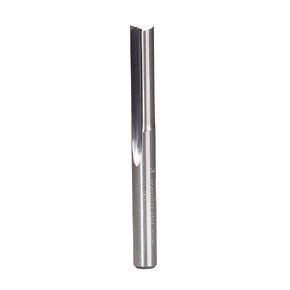 Double Flute Solid Carbide Straight O Flute bit,1/4" Cutting Dia,1" Cutting Length,1/4" Shank