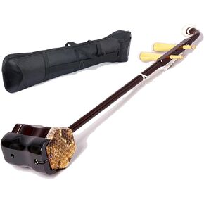 كمان صيني مبتدئ - Erhu مع حقيبة Erhu Gig-Bag وملحقاتها + كتيب تعليمات باللغة الإنجليزية مع مقاطع فيديو عبر رمز QR (بواسطة باتي تشان) in Kuwait