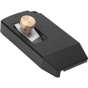 Mini Handle Edge Trimmer, Manual Woodworking Trimming Kit for PVC ABS Melamine Veneer, Edge Planer Trimmer Tool with High Speed Steel Blade, Aluminum Alloy Trimming Scraper
