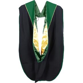 Deluxe Graduation Doctoral Hood with Gold Piping,Available Customization
