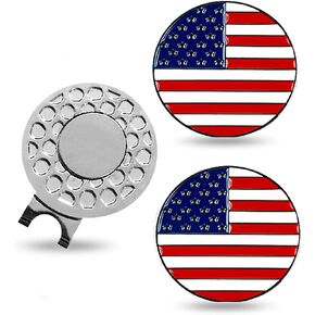 Golf Ball Marker Hat Clip Silicone Magnetic Hat Clips Removable Ball Markers Attaches Easily to Cap Shoe Gifts for Men Women