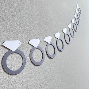 Engagement Ring Garland, Bachelorette Party Decoration, Bridal Shower Decorations, Bride To Be Banner