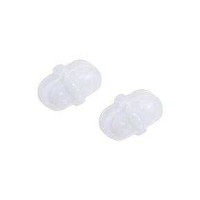 MECCANIXITY Magnetic Stirrer Mixer Stir Bar Rod 70mm(2.76") with Ring Shape PTFE Coating Magnet White for Laboratory Pack of 2