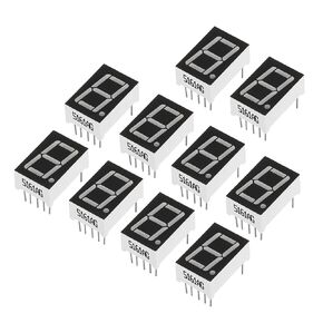 PATIKIL LED Display Digital Tube, 20 Pack Common Cathode 7 Segment 10 Pin 1 Bit 2.2V 0.56" Digit Height LED Display for Electronic Driver Board, Yellow Green
