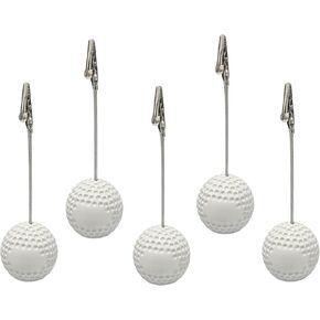 حامل بطاقة مكان بمشبك من الراتنج بقاعدة البيسبول، حامل بطاقة الاسم برقم مذكرة الطاولة، عبوة من 5 قطع in Kuwait