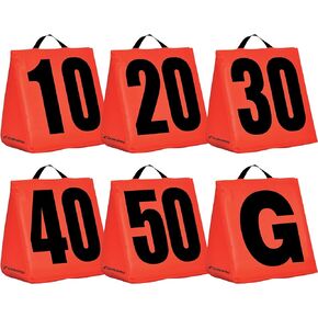 Champro Solid Weighted Football Yard Markers, Orange, One Size (A102S)