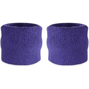 Suddora Kids Wrist Sweatbands - Athletic Cotton Terry Cloth Sports Wristbands for Kids (Pair)