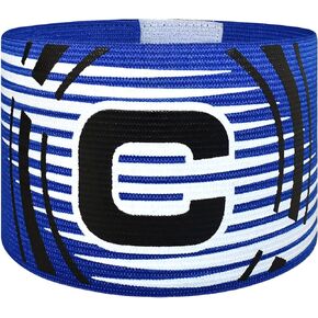 Sports Captain C Arm Band, Unisex Elastic Soccer Captain Armband Adjustable Outdoor Football Player Captain's ArmBands for Youth and Adult