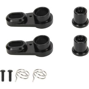 RCAWD 2PCS Adjustment Speed SCX10 III Servo Arm 20T for 1/10 Axial SCX10 III Dig 2-Speed Arm & Shaft Set Servo Horn Upgrades Part Black