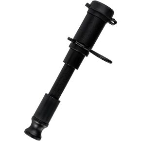 Bulletproof Stainless Steel Trailer Hitch Locking Pin Black Ops Edition with Weather Resistant Rubber Cap, 5/8" Diameter, Universal Fit, & Compatible with Class 1, 2, 3, 4, & 5 Hitches