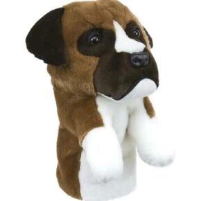 Daphne's Boxer Headcovers, Brown-White