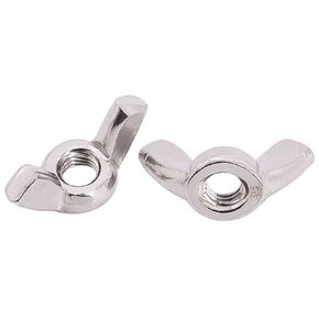 M4-0.7 (40 pcs) Stainless Steel Wing Nuts, 304 Stainless Steel 18/8, Thumb Nuts, Butterfly Nuts, DIN315