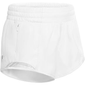 SANTINY Girls Athletic Shorts with Zipper Pocket Lightweight Running Shorts for Teen Kids Sports Active Gym Preppy Shorts