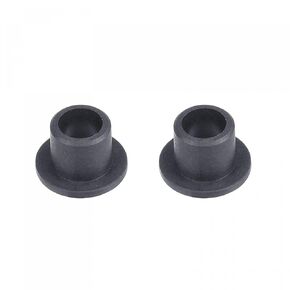 uxcell Flanged Sleeve Bearings 10mm Bore 12mm OD 6mm Length POM Wrapped Oilless Bushings Black 2pcs
