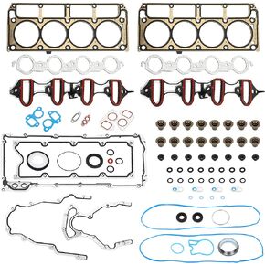 X AUTOHAUX Engine Cylinder Head Gasket Set CS9284 HS9292PT-1 for Chevy Silverado 1500 1999-2001 4.8L 5.3L for GMC Steel