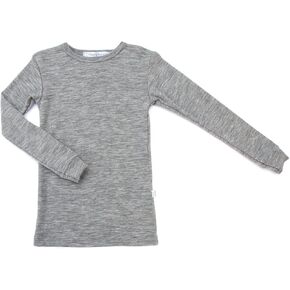 قميص أطفال من صوف ميرينو النقي، ملابس داخلية حرارية بأكمام طويلة، طبقة أساسية دافئة طبيعية وعضوية، للجنسين in Kuwait