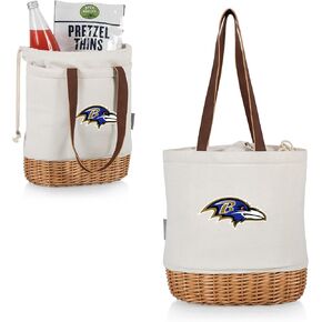 PICNIC TIME NFL Pico Willow وسلة غداء معزولة من القماش، قماش طبيعي in Kuwait