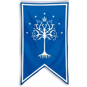Tree of Gondor Banner Flag Man Cave Bed Room Home Office Party Decor 30x50 Inch (Blue)
