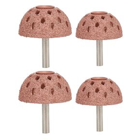 2PCs Tungsten Carbide Buffing Wheels of Different Sizes, Tungsten Steel Bowl Type Tire Repair Grinding Head Rotary Tools with 6mm Shank