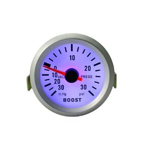 52mm Car Motor 30 PSI Pressure Vacuum Turbo Boost Pointer Dials Gauge Meter LED 2'' 52mm Pointer LED 30 PSI Turbo Boost Gauge Meter Vacuum Press Car 30in.Hg