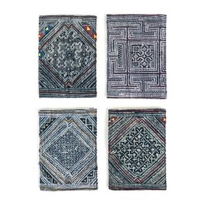 GIGGLEHANDMDE Passport covers, handmade passport cover (Full of hand-painted brocade motifs)