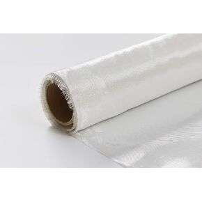 2.6 Oz. Fiberglass Fabric Cloth Mesh, 50" x 5 Yards, Fiberglass Mat Material Roll Woven Roving for Tub Shower Boat Pool Repair (62.5 Sq.Ft.)