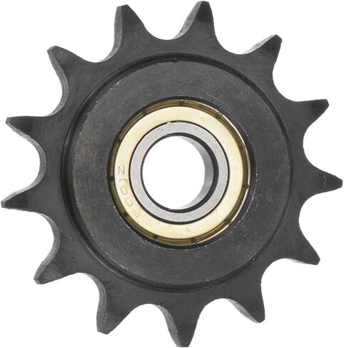 Idler Sprocket - [معرف 13 سن × 12 مم] من الفولاذ الكربوني مع محمل فردي لآلات الطحن والحفر للاستخدام وفقًا لمعايير ISO 08A | مسافة 1/2 بوصة، 35 سلسلة in Kuwait