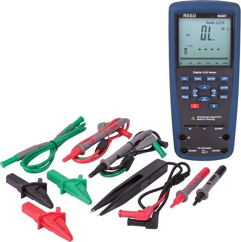 REED Instruments R5001 Passive Component LCR Meter, +/-1.5% Accuracy, blue/black in Saudi Arabia