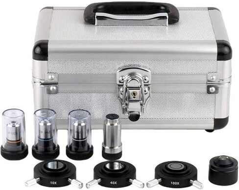 AmScope T390B-PCS مجهر ثلاثي العينيات مركب احترافي، تكبير 40X-2000X، عدسات WF10x وWF20x، مجال مشرق وتباين الطور، إضاءة هالوجين، مكثف آبي، مرحلة ميكانيكية مزدوجة الطبقة، تبديل تلقائي 110 فولت - 220 فولت، يتضمن 3 Ph in Saudi Arabia