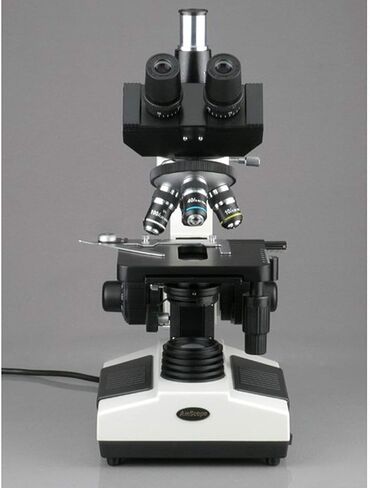 AmScope T390B-PCS مجهر ثلاثي العينيات مركب احترافي، تكبير 40X-2000X، عدسات WF10x وWF20x، مجال مشرق وتباين الطور، إضاءة هالوجين، مكثف آبي، مرحلة ميكانيكية مزدوجة الطبقة، تبديل تلقائي 110 فولت - 220 فولت، يتضمن 3 Ph in Saudi Arabia