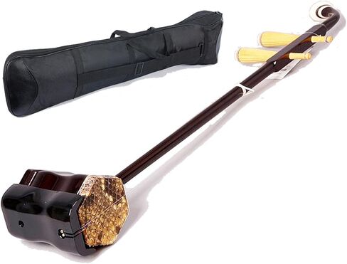 كمان صيني مبتدئ - Erhu مع حقيبة Erhu Gig-Bag وملحقاتها + كتيب تعليمات باللغة الإنجليزية مع مقاطع فيديو عبر رمز QR (بواسطة باتي تشان) in Kuwait