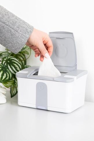 أوبي مناديل مبللة للأطفال أكثر دفئًا وموزعًا مع ضوء ليلي، رمادي in Kuwait