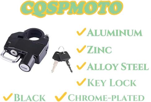 قفل أمان الخوذة، قفل خوذة الدراجات النارية العالمي، دراجة نارية سكوتر دراجة الشارع، يمنع سرقة الخوذة، يؤمن الخوذة in Kuwait