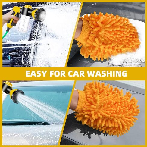 Pup Jet Dog Wash Hose Nozzle Foam Sprayer Dog Horse Sprayer Wash Hose Attachment Soap Dispenser Bottle Nozzle Sprayer Washing Shower Pet Bathing Tool (YELLOW) in Saudi Arabia